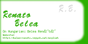 renato belea business card